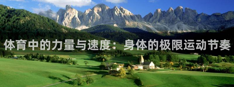 3377体育官方正版app集团官网网址:体育中的力量与速度: